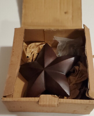 Pier One Wood Drapery Holdbacks Rustic 3D Texas Star Design - Mahogany Color-image