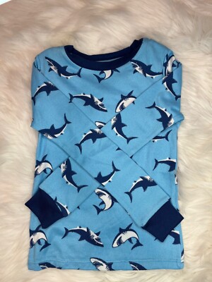 Cozy Jams Blue Shark Pajama Shirt-image
