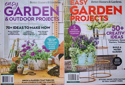 Easy Garden Projects- Better Homes & Gardens Magazine Set Of 2- BRAND NEW-image