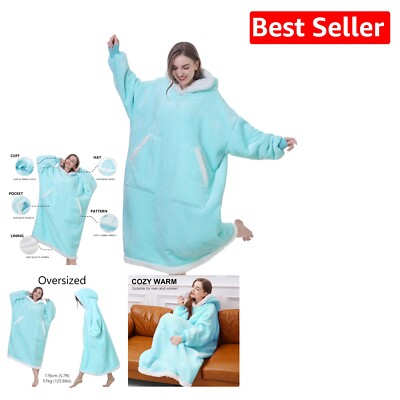 Cozy Sherpa Hooded Blanket Sweatshirt for Unisex - Perfect for All Occasions-image