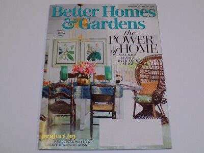 Better Homes Gardens Magazine Sep 2020 Power of Home Project Joy Domestic Bliss-image