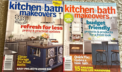 Lot of 2 Better Homes and Gardens Kitchen and Bath Makeovers 2014-2015-image