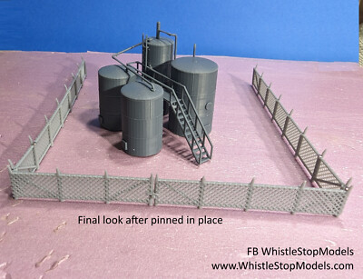 N scale 6 ft tall ChainLink fence 5 pcs over 25 inches  N1072-image