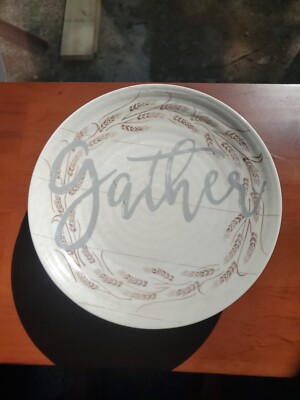 Pier 1 Gather 8 1/5 Inch Diameter Luncheon Plates Set Of 4-image