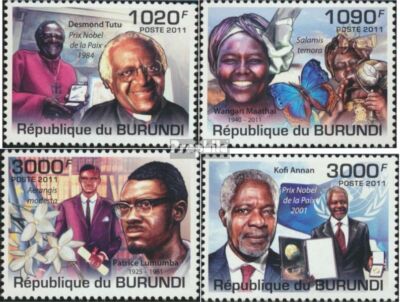 Burundi 2242-2245 (complete. issue) unmounted mint / never hinged 2011 African P-image
