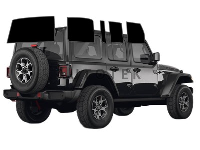 Computerized Custom PreCut 2Ply Window Tint Film Kit For 18-25 Jeep Wrangler 4dr-image