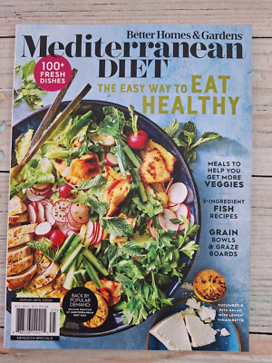 Better Homes & Gardens Mediterranean Diet March 2024 Magazine 100 fresh dishes-image