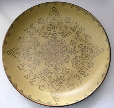 SET OF 2 PIER 1 BATIK DINNER PLATES 10 7/8