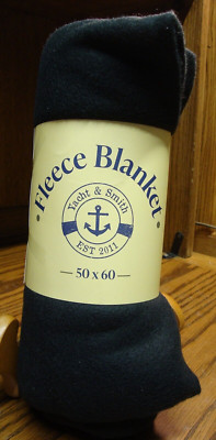 Yacht & Smith Fleece Blanket 50x60 Black Soft Blanket-Travel-Year Round      965-image