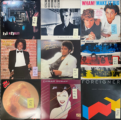  You pick - 70's & 80's Rock/Pop Vinyl Records LP - Many Titles - Cars, Police-image