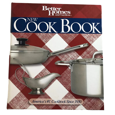 Better Homes and Gardens NEW Cook Book-Classic Red Plaid Binder-EXCELLENT COND!-image