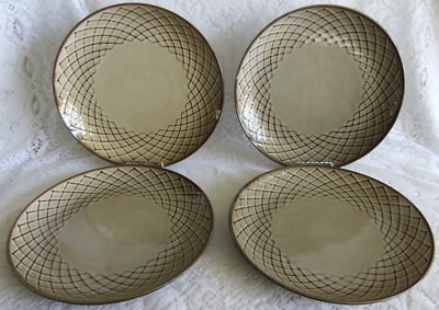 SET OF 4 PIER 1 IMPORTS BROWN/TAN REACTIVE LATTICE 11