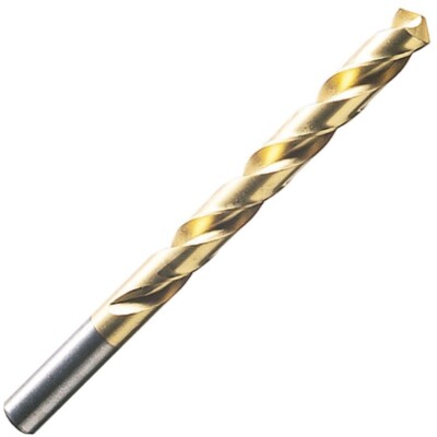 E  HSS Jobber Length Drill - General Purpose, Gold (TiN) Coated - 12 Pieces-image