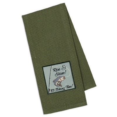 Kitchen Towel Design Import Rise & Shine! It's Fishing Time  18 x 28
