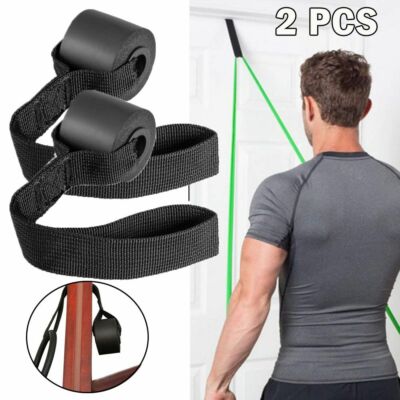 2 PCS Exercise Yoga Over Door Anchor For Resistance Bands Elastic Band Tube Home-image