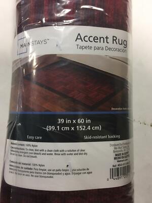 MAINSTAYS ACCENT RUG RED COLOR SIZE 39