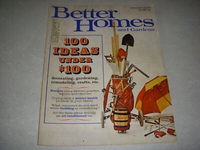 BETTER HOMES AND GARDENS Magazine, JULY 1968, MID-CENTURY DECORATING, RECIPES!-image