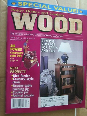 April 1994 Better Homes & Gardens WOOD woodworking magazine book-image