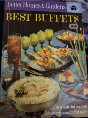 BETTER Homes & Gardens Best Buffets Creative Cooking Library Cookbook 1963 VG-image
