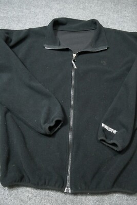 Vintage Windstopper Jacket Mens Large Black Casual Outdoors Zip Pockets Weather-image
