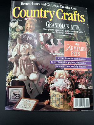 Better Homes And Gardens Country Crafts Magazine Spring 1990-image