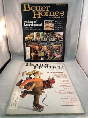 2 Better Homes & Gardens Magazines June July 1970 Games Ideas Projects Sandwich-image