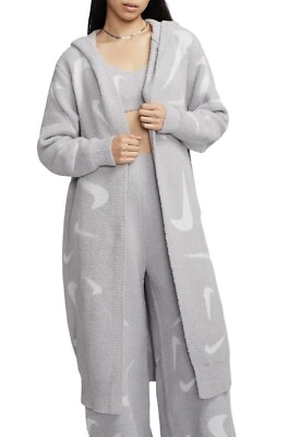 Womens Size (M) Nike Sportswear Phoenix Cozy Bouclé Loose Long Knit Cardigan NWT-image