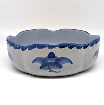 Hoganas Keramik Sweden Bowl Blue Edgar Böckman Höganäs Scandinavian Pottery VTG-image