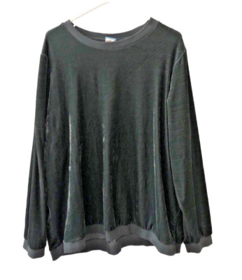 Comfort Corner Sweatshirt Size 2XL Velour Soft Pullover Grey Cozy-image