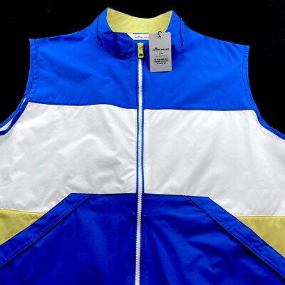 Peter Millar Crown Retro Colorblocked Lightweight Sailing Vest 4 Way Large-image