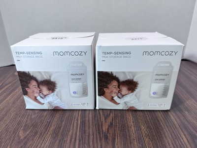 MOMCOZY Temp-Sensing Breast Milk Storage Bags 240 6oz Bags Sealed 2 Boxes-image