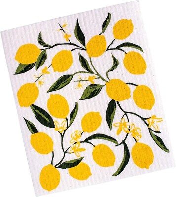 Design Imports Swedish Dishcloth, Lemon Bliss (90846)-image