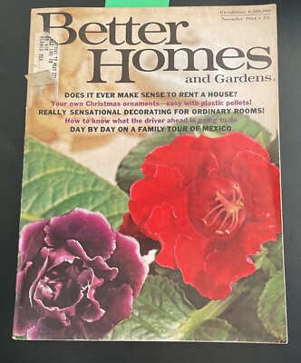 Better Homes and Gardens November 1964 Magazine Vintage-image
