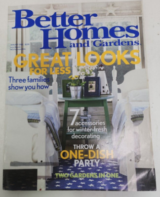 Better Homes and Gardens Magazine January 2003 Great Looks For Less-image