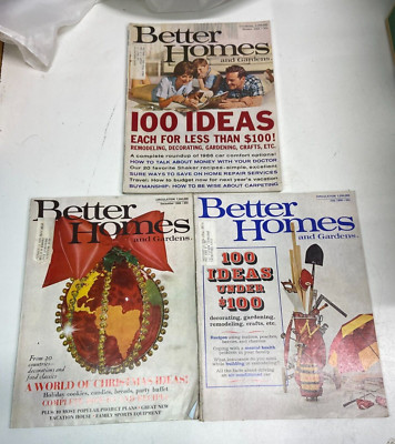 Better Homes and Gardens Magazines 1965 & 1968 Vintage Lot of 3-image