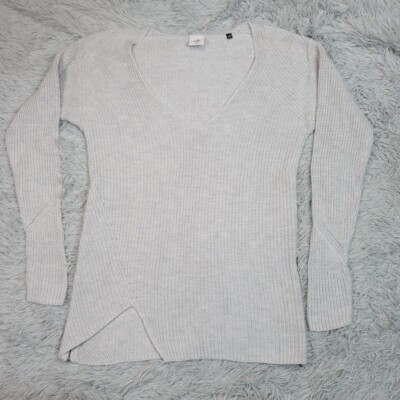 Cabi Sweater Womens XS Blue Oversized Zip Up Sides Knit Warm Cozy Comfort-image