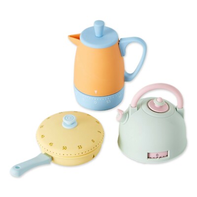 Design Imports 754229 Pastel Stovetop Kitchen Timer Set of 3-image