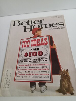 Better Homes and Garden Magazine July 1967 100 Ideas Under $100-image