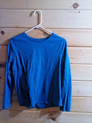 Wonder Nation Girls Teal Long Sleeve Tee-size XL 14/16 Lightweight-NEW NO TAGS-image