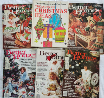 Lot of 5 Better Homes Gardens Christmas  Magazines/Books (1976-1981)...and BONUS-image