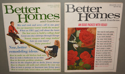 2 issues of Better Homes & Gardens magazine - 1965 & 1970-image