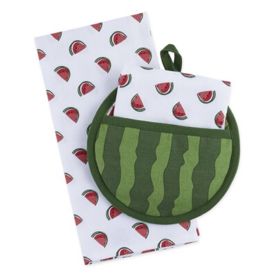 Watermelon Kitchen Hand Towel & Potholder Gift Set-image