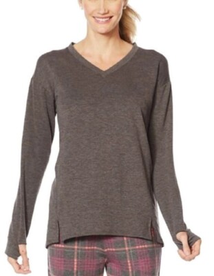 Soft and Cozy Brushed Jersey V Neck Top X LARGE-image