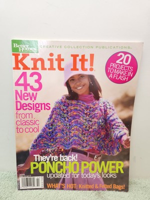 Better Homes Gardens KNIT IT! magazine 2005 Ponchos designs projects patterns-image