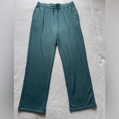 Soft Surroundings Blue Lounge Sweatpants Draw String Waist Size Large Cozy-image