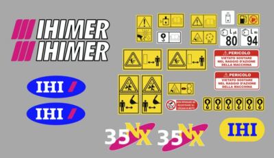 Ihimer Ihi 35 NX Decals Stickers Complete Kit-image