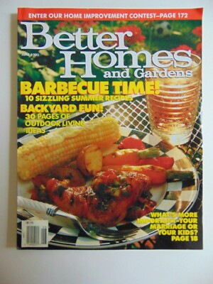 Better Homes and Gardens Magazine June 1990-Barbecue-outdoor Living-image