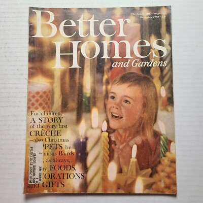 Vintage CHRISTMAS December 1960 Better Homes & Gardens XL Magazine Holiday Ideas-image