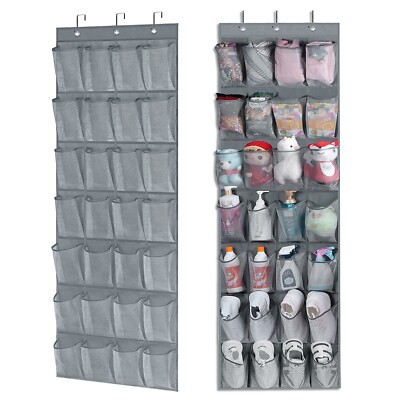 Over Door Shoe Organizer Rack Hanging Storage Holder Hanger Bag Closet 28 Pocket-image