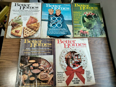 Vintage 1973 Better Homes and Gardens Magazines Lot of 5 Recipes, Ads, & toys-image